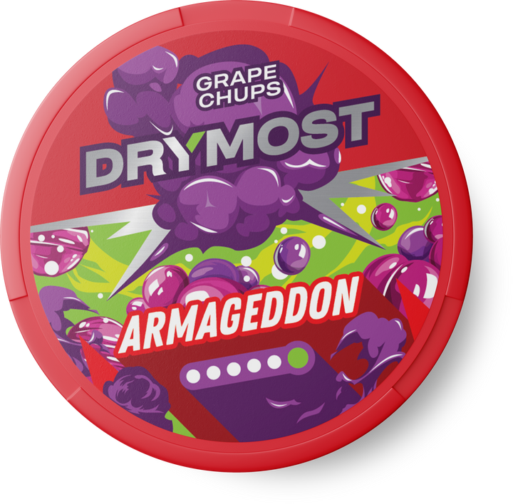 DRYMOST Armageddon Grape Chups - Einweg-E-Zigarette mit Weintrauben-Bonbon-Geschmack