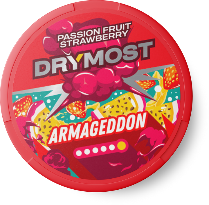 DRYMOST Armageddon Passion Fruit Strawberry - Einweg-E-Zigarette mit Passionsfrucht- und Erdbeergeschmack